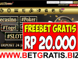 SAKTISLOT – FREEBET GRATIS RP 20.000 TANPA DEPOSIT