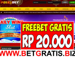 POSKOBET – FREEBET GRATIS RP 20.000 TANPA DEPOSIT