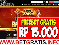 PAUSSLOT – FREEBET GRATIS RP 15.000 TANPA DEPOSIT