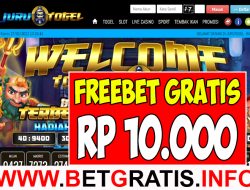 JURUTOGEL – FREEBET GRATIS RP 10.000 TANPA DEPOSIT