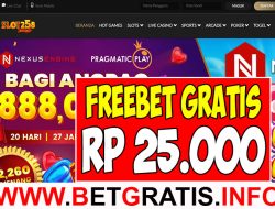 SLOT258 – FREEBET GRATIS RP 25.000 TANPA DEPOSIT