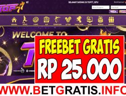 TOP77 – FREEBET GRATIS RP 25.000 TANPA DEPOSIT