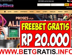 MPOTOWER – FREEBET GRATIS RP 20.000 TANPA DEPOSIT