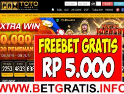 PAWTOTO – FREEBET GRATIS RP 5.000 TANPA DEPOSIT