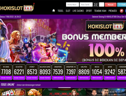 HOKISLOT365 – BONUS SLOT 100% NEW MEMBER CLAIM LANGSUNG DIDEPAN