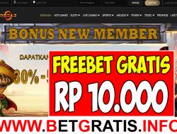 RODA3 – FREEBET GRATIS RP 10.000 TANPA DEPOSIT