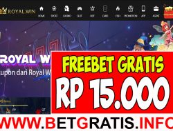 ROYALWIN – FREEBET GRATIS RP 15.000 TANPA DEPOSIT