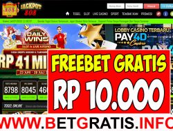 JACKPOT808 – FREEBET GRATIS RP 10.000 TANPA DEPOSIT