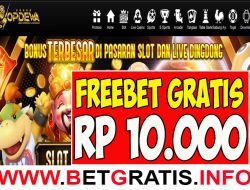 OPDEWA – FREEBET GRATIS RP 10.000 TANPA DEPOSIT