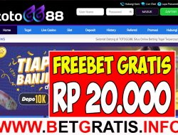 TOTOGG88 – FREEBET GRATIS RP 20.000 TANPA DEPOSIT