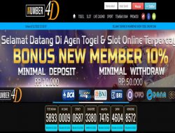 NUMBER4D – BONUS DEPOSIT 10% NEW MEMBER CLAIM LANGSUNG DIDEPAN