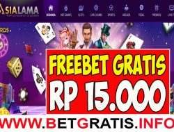 ASIALAMA – FREEBET GRATIS RP 15.000 TANPA DEPOSIT