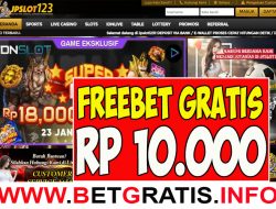 JPSLOT123 – FREEBET GRATIS RP 10.000 TANPA DEPOSIT