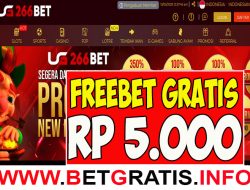 UG266BET – FREEBET GRATIS RP 5.000 TANPA DEPOSIT