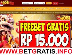 HOBI138 – FREEBET GRATIS RP 15.000 TANPA DEPOSIT