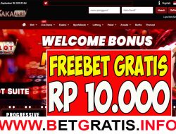 KAKASLOT – FREEBET GRATIS RP 10.000 TANPA DEPOSIT