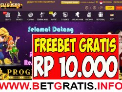 SIAGUS88 – FREEBET GRATIS RP 10.000 TANPA DEPOSIT