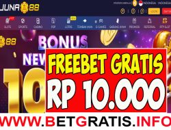 JUNA88 – FREEBET GRATIS RP 10.000 TANPA DEPOSIT