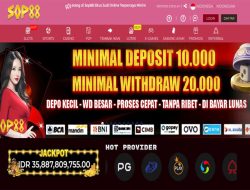 SOP88 – BONUS SLOT 100% MEMBER BARU CLAIM LANGSUNG DIDEPAN