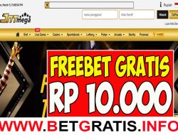 JNTMEGA – FREEBET GRATIS RP 10.000 TANPA DEPOSIT